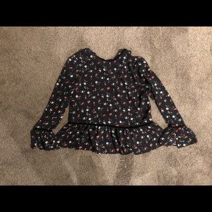 Zara Basic z1975 Denim Blouse